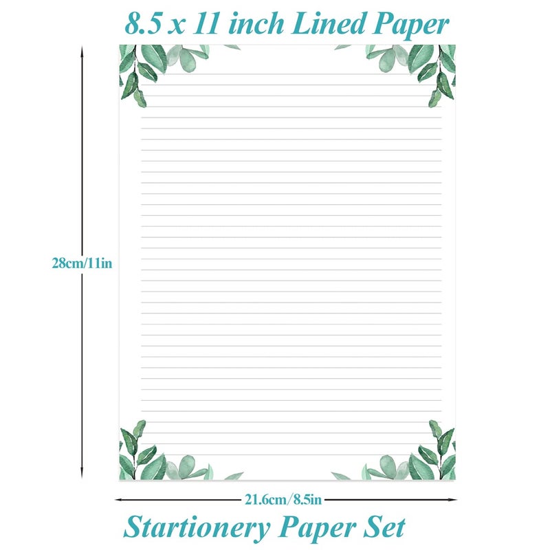 Yaridar (3-Pack) Stationery Lined Paper, Letter Size Unpunched Ruled Filler Paper, 300Sheets / 600Pages Loose-Leaf Line Paper, 100gsm White Paper, 8.5'' x 11'', Leaf - Image 4